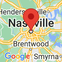 Map of Nashville, TN